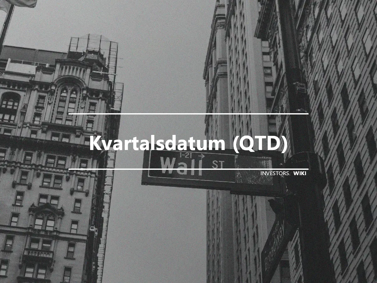 Kvartalsdatum (QTD)