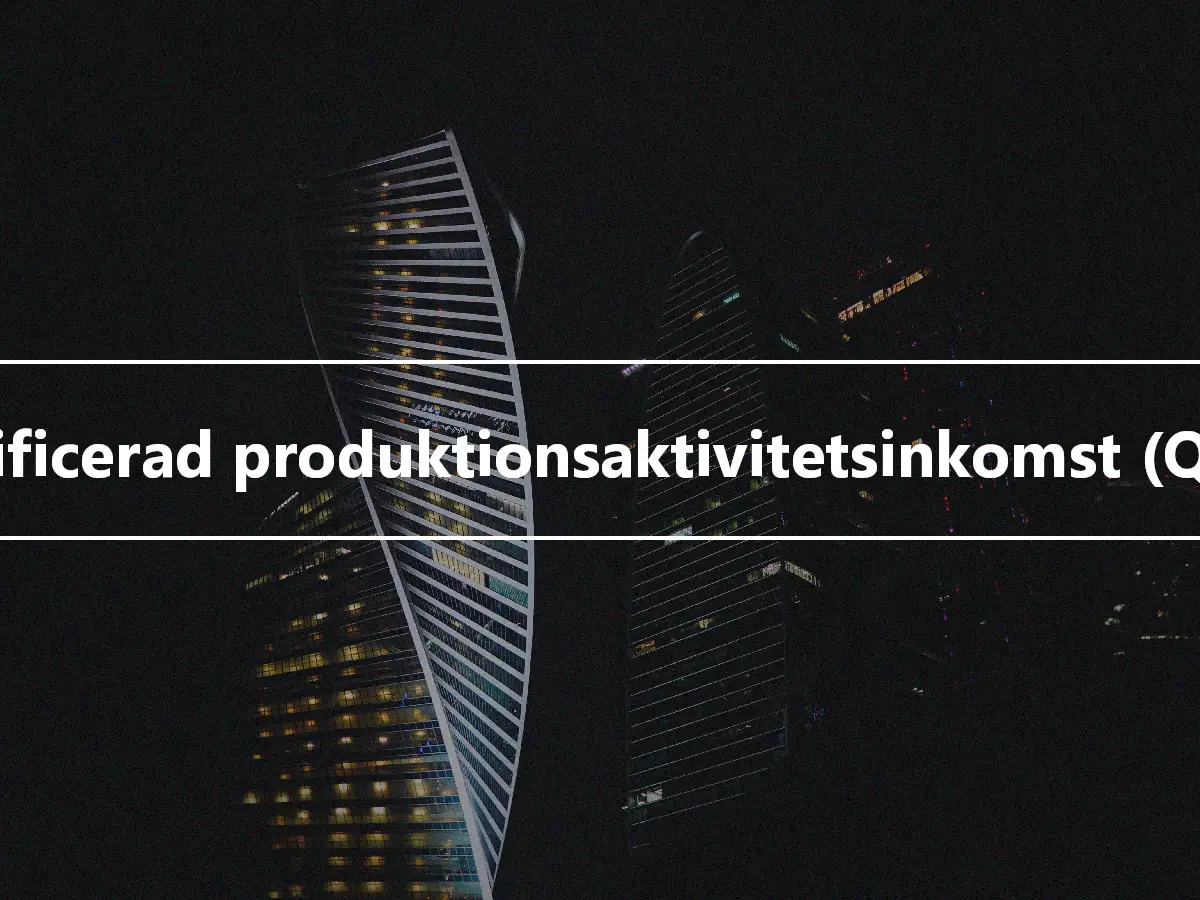 Kvalificerad produktionsaktivitetsinkomst (QPAI)