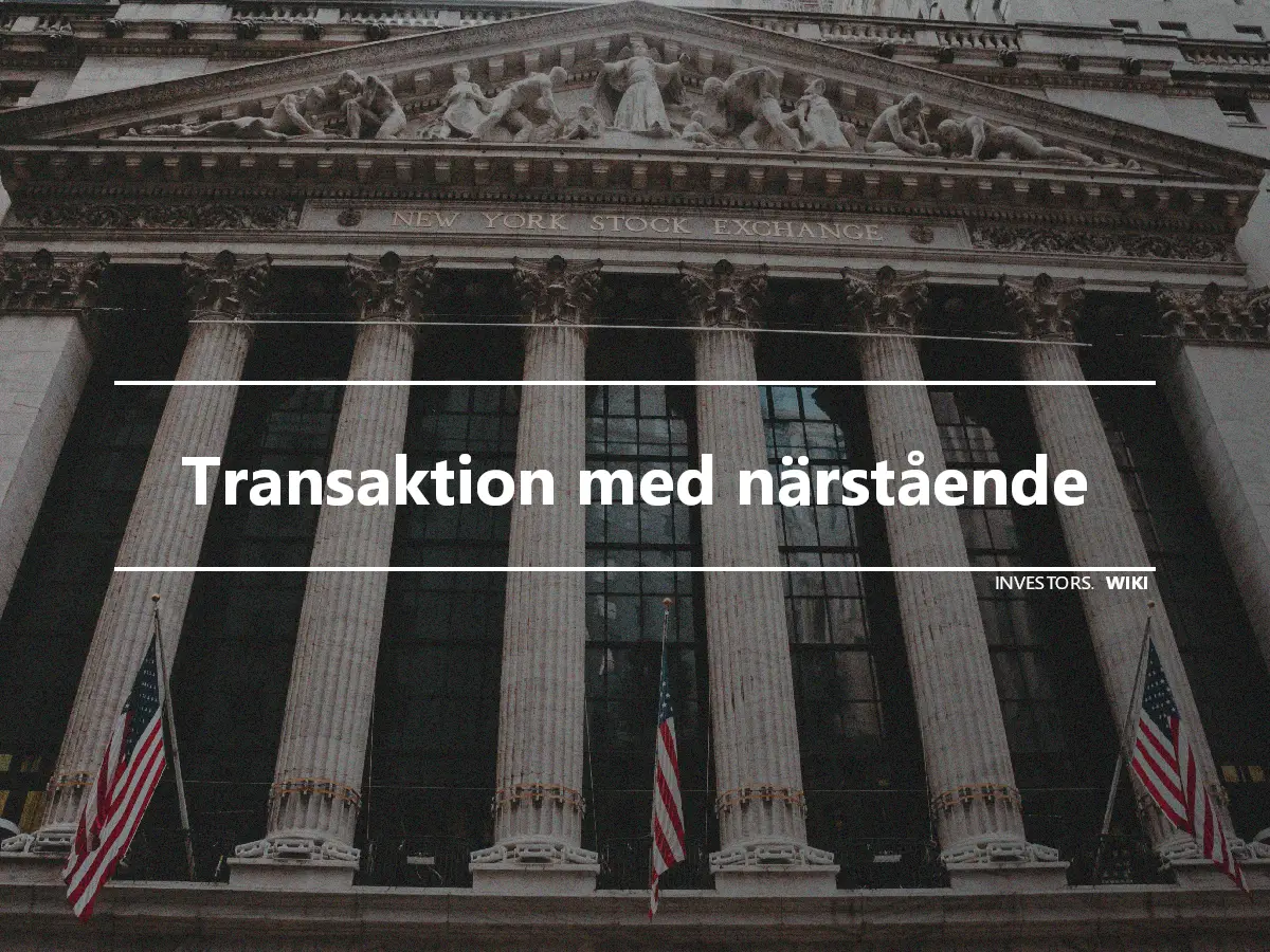 Transaktion med närstående