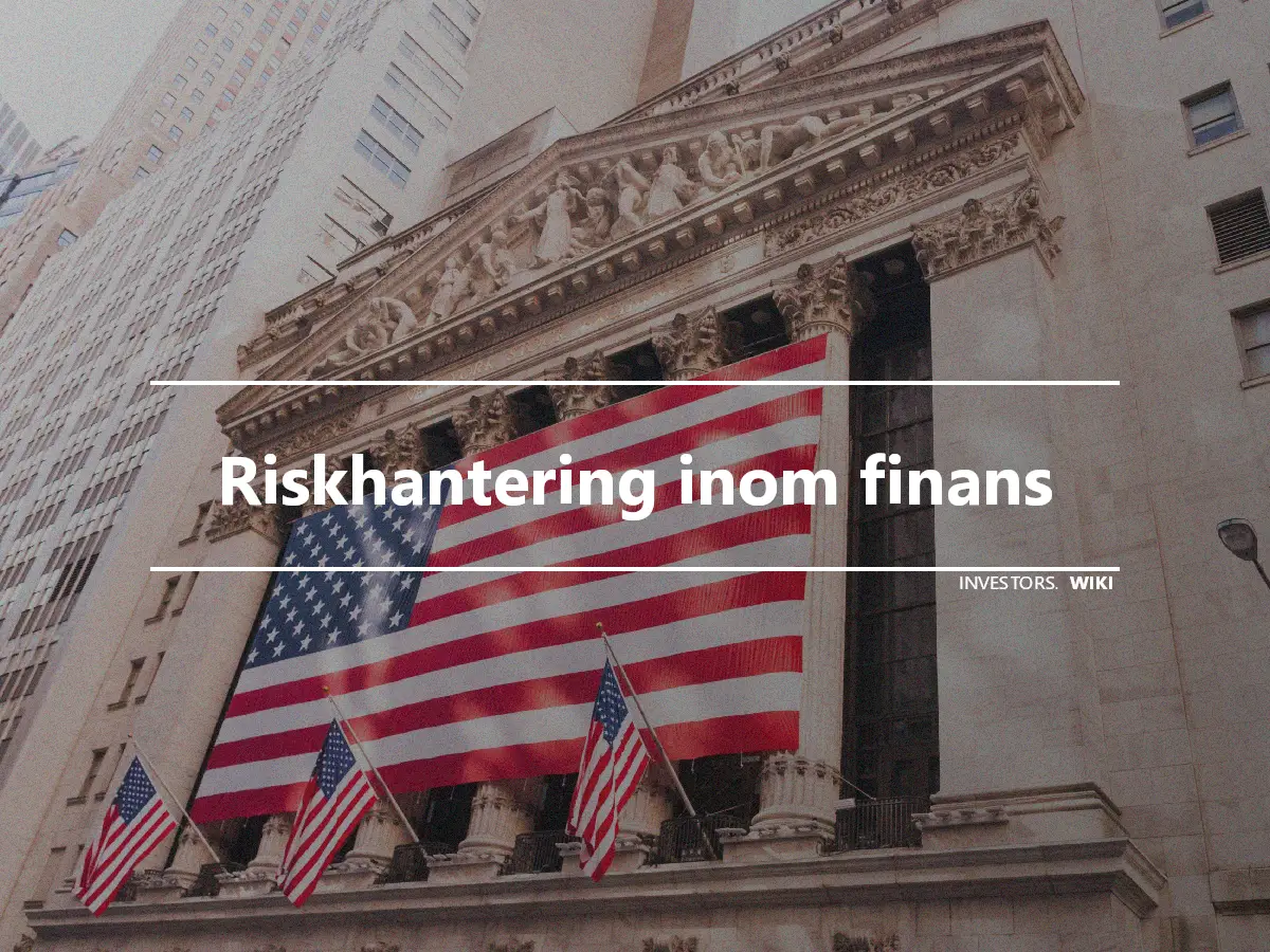 Riskhantering inom finans