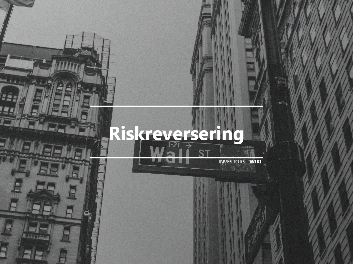 Riskreversering