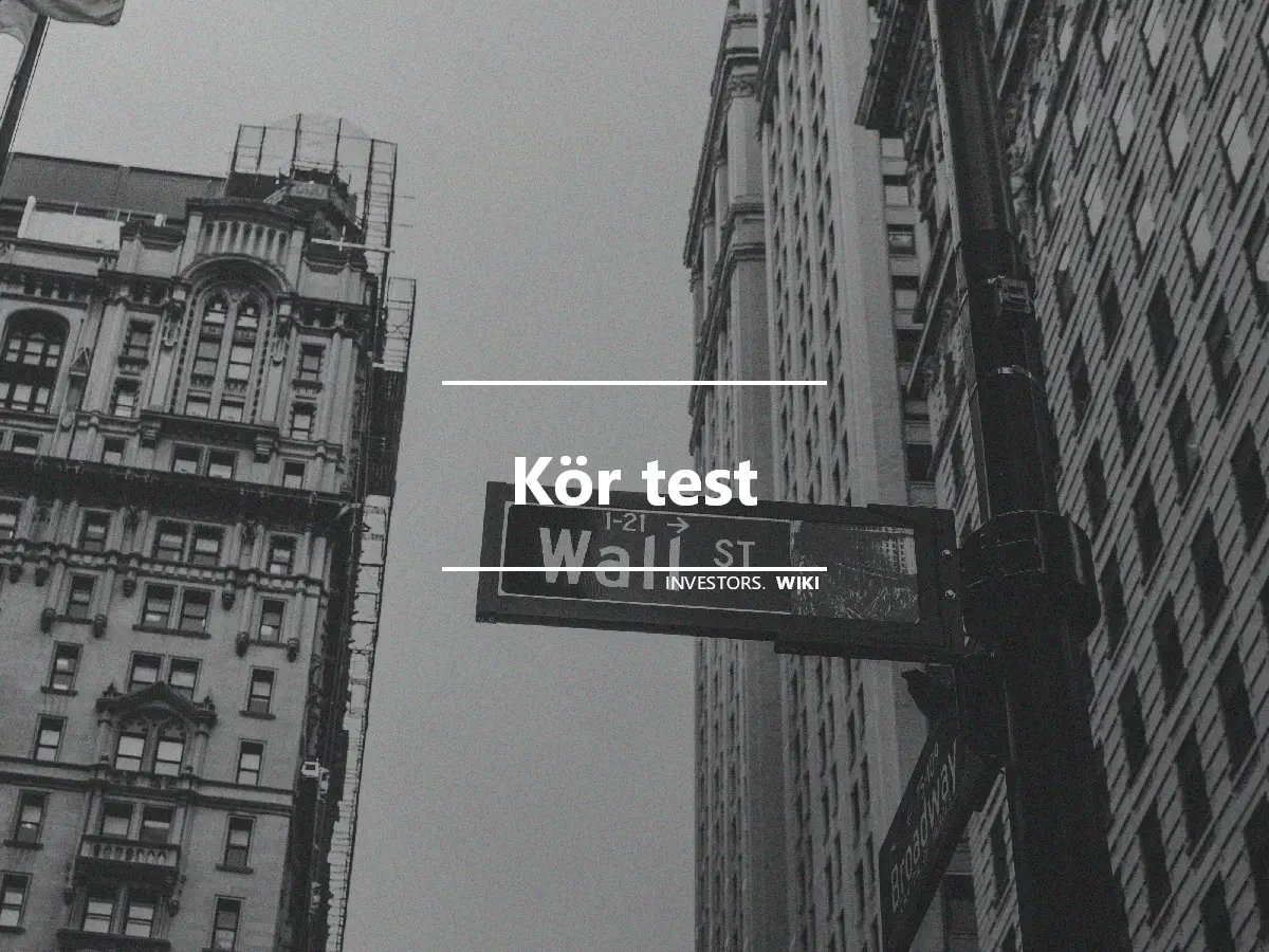 Kör test