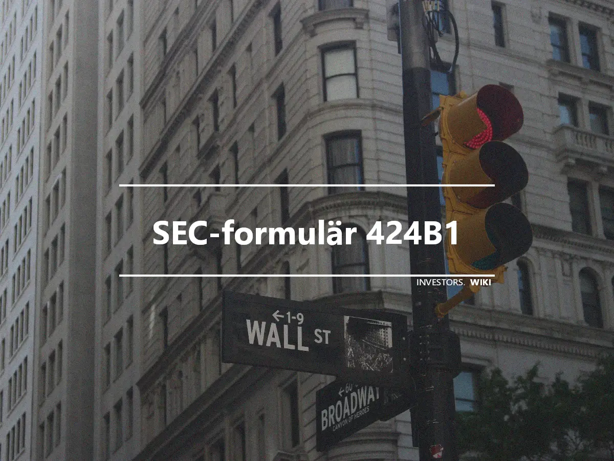 SEC-formulär 424B1