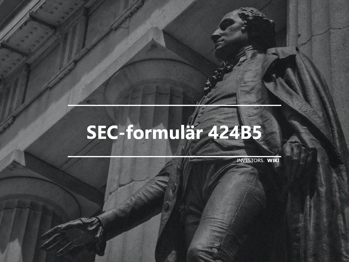 SEC-formulär 424B5