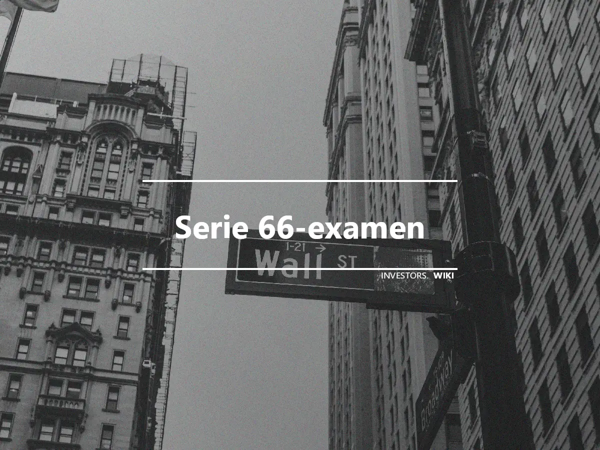 Serie 66-examen