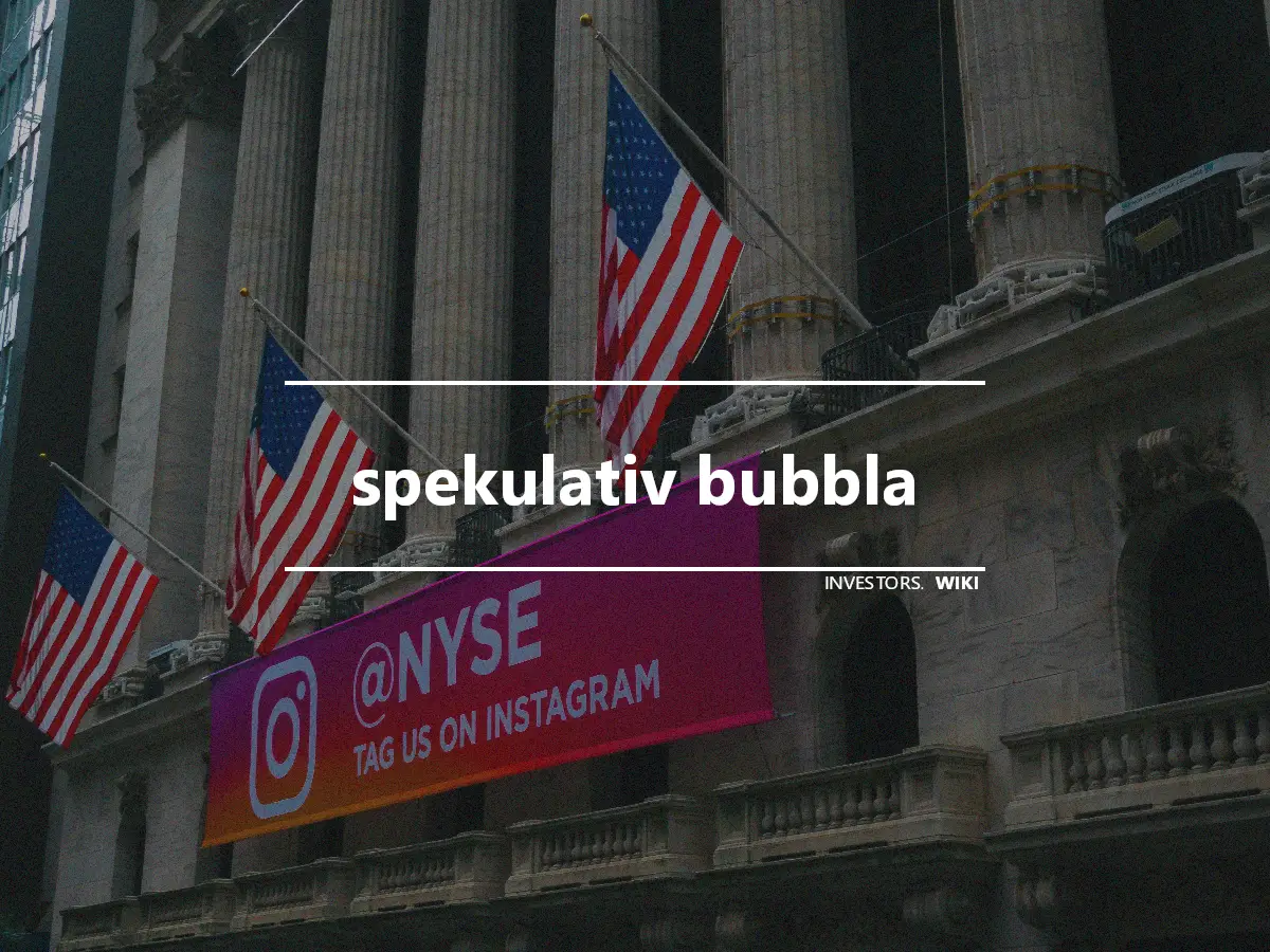 spekulativ bubbla