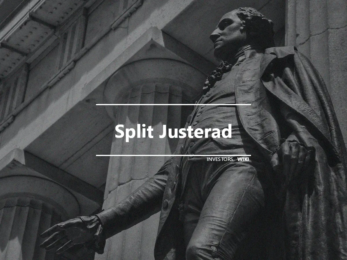 Split Justerad