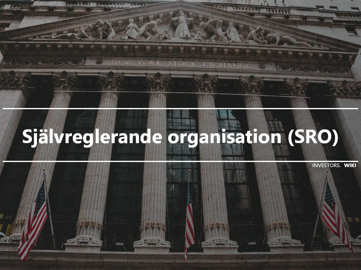 Självreglerande organisation (SRO)