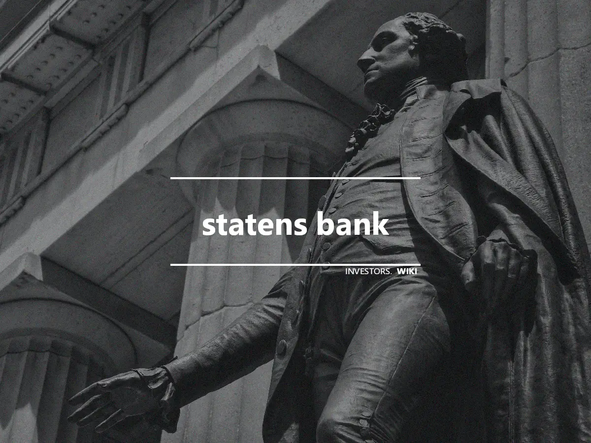 statens bank