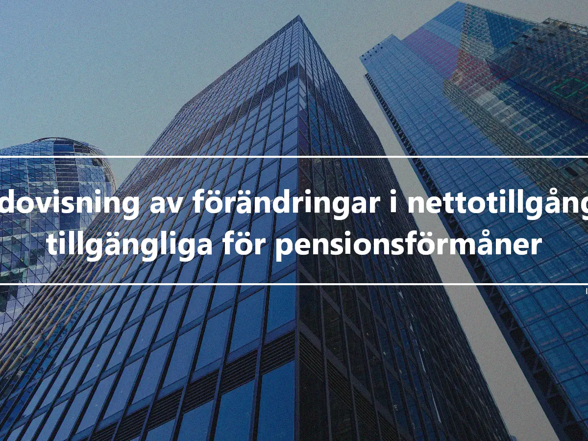 Redovisning av förändringar i nettotillgångar tillgängliga för pensionsförmåner