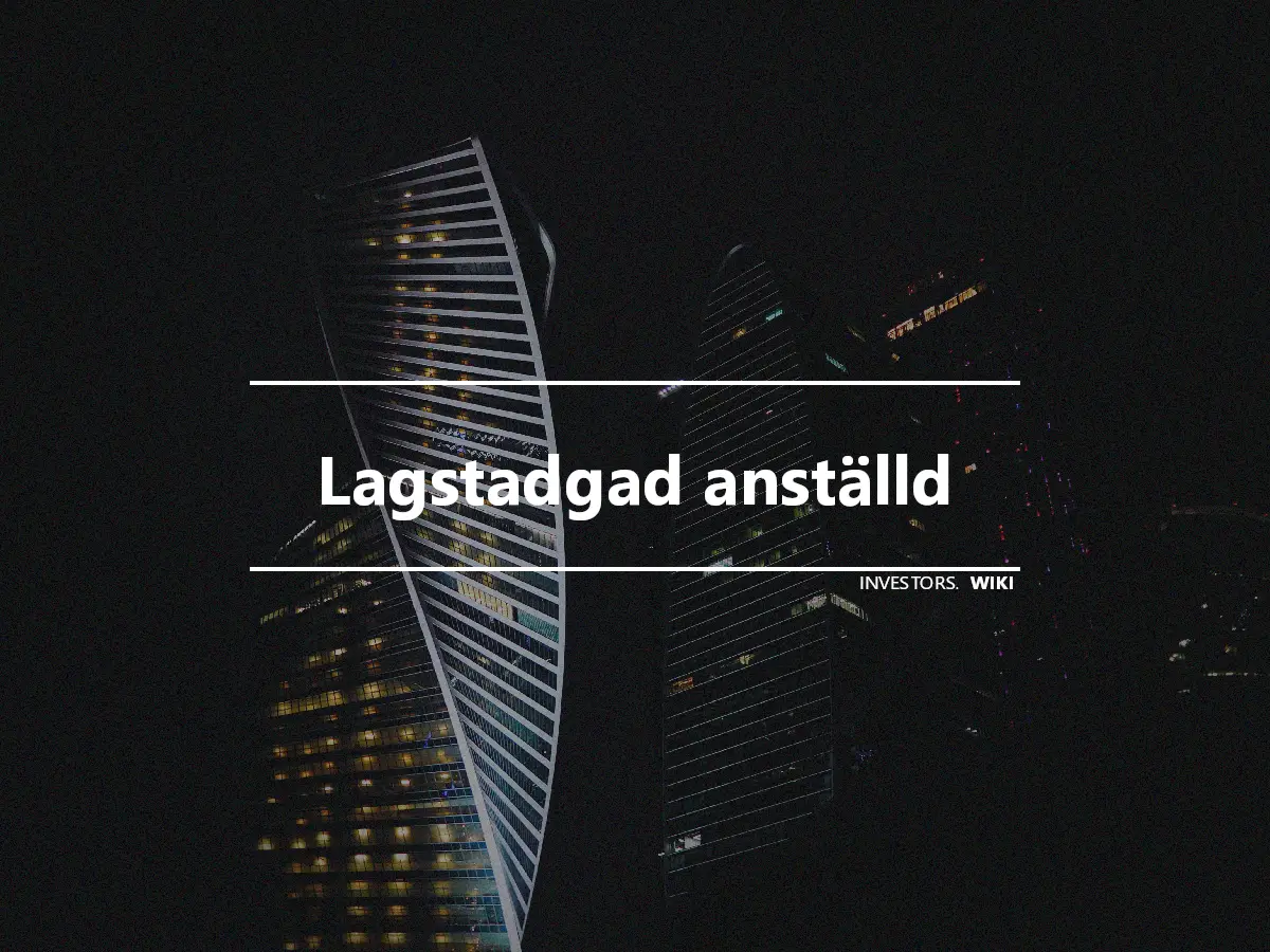 Lagstadgad anställd