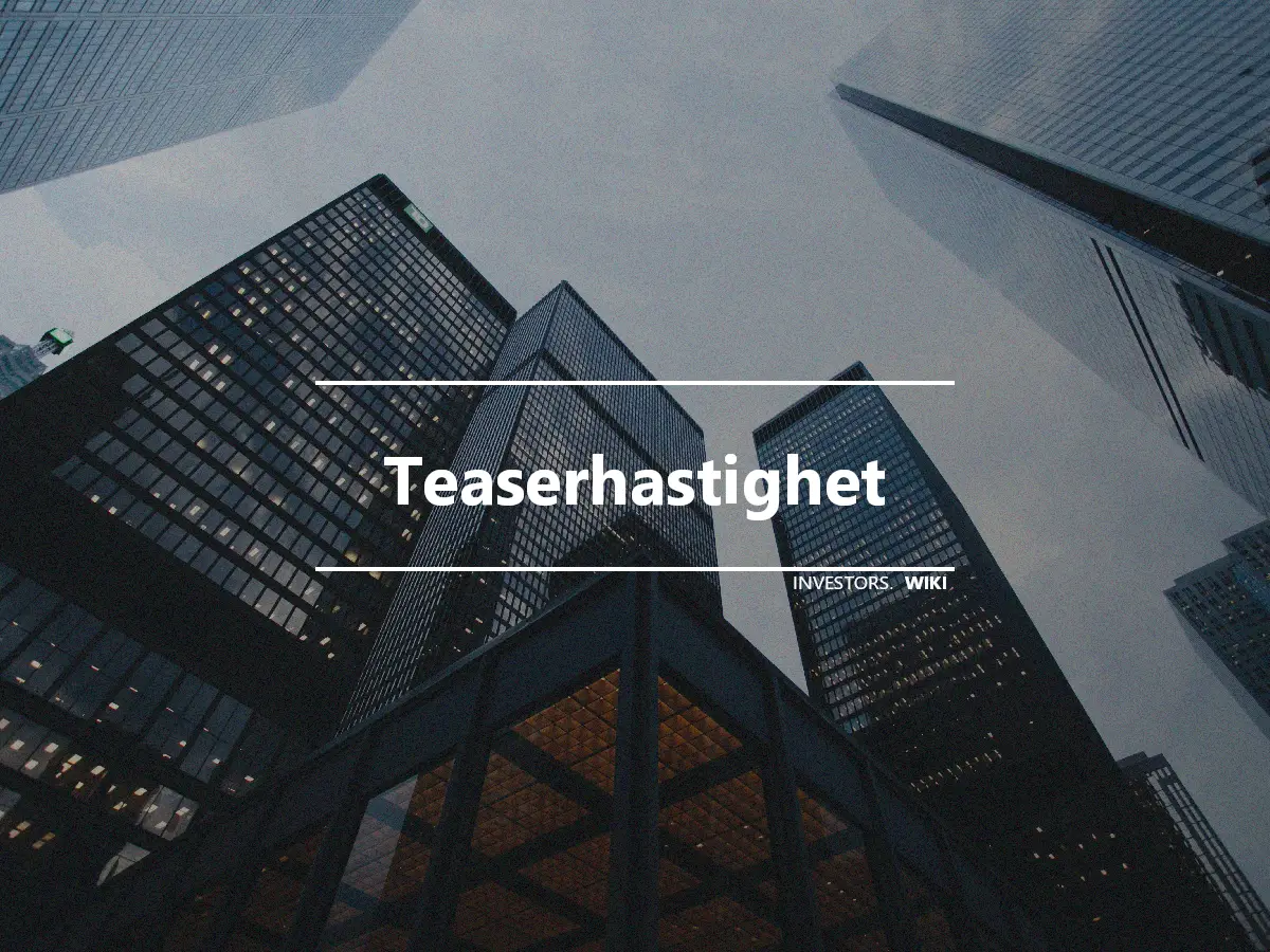 Teaserhastighet