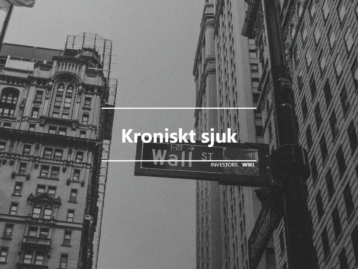 Kroniskt sjuk