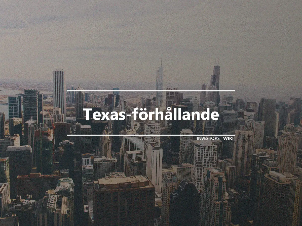 Texas-förhållande