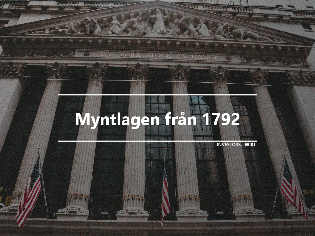 Myntlagen från 1792