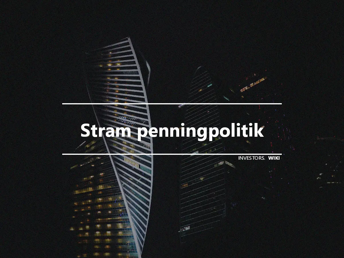 Stram penningpolitik