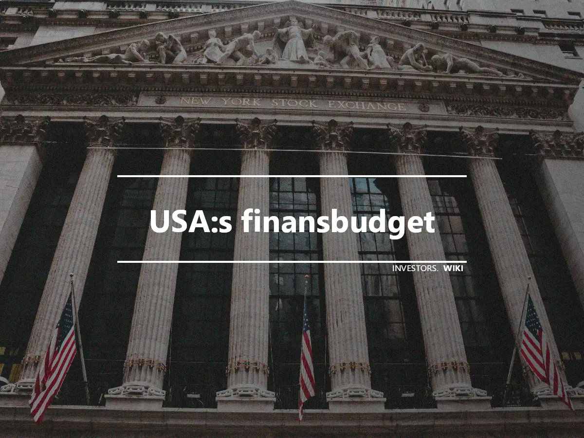 USA:s finansbudget