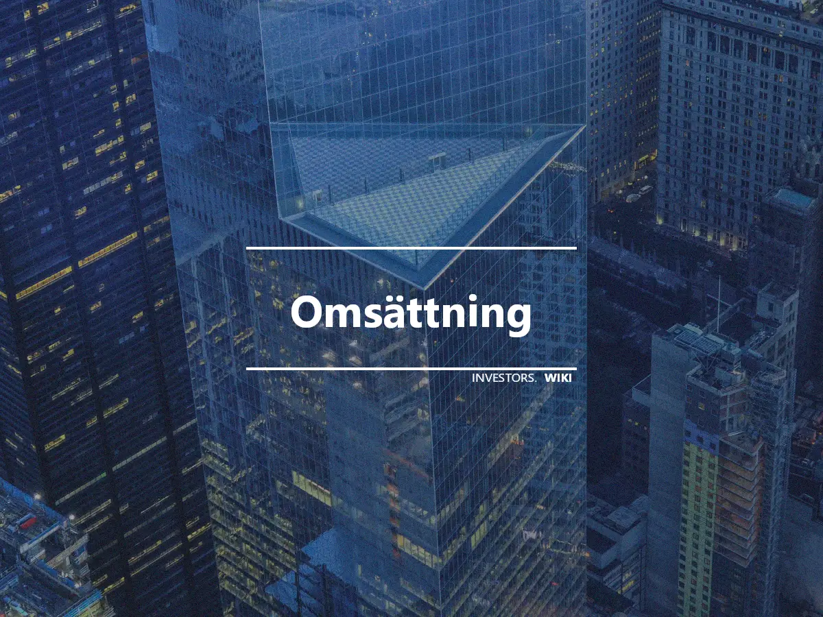 Omsättning