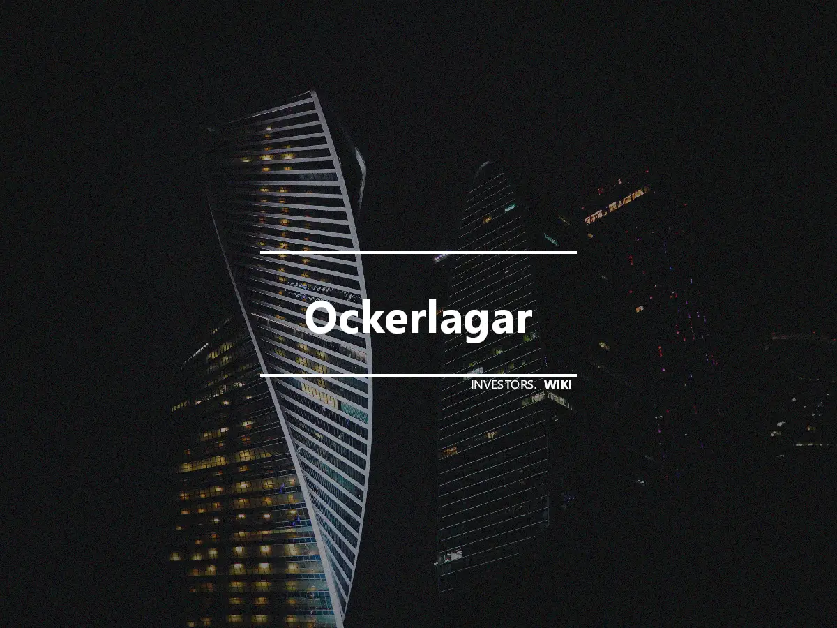 Ockerlagar