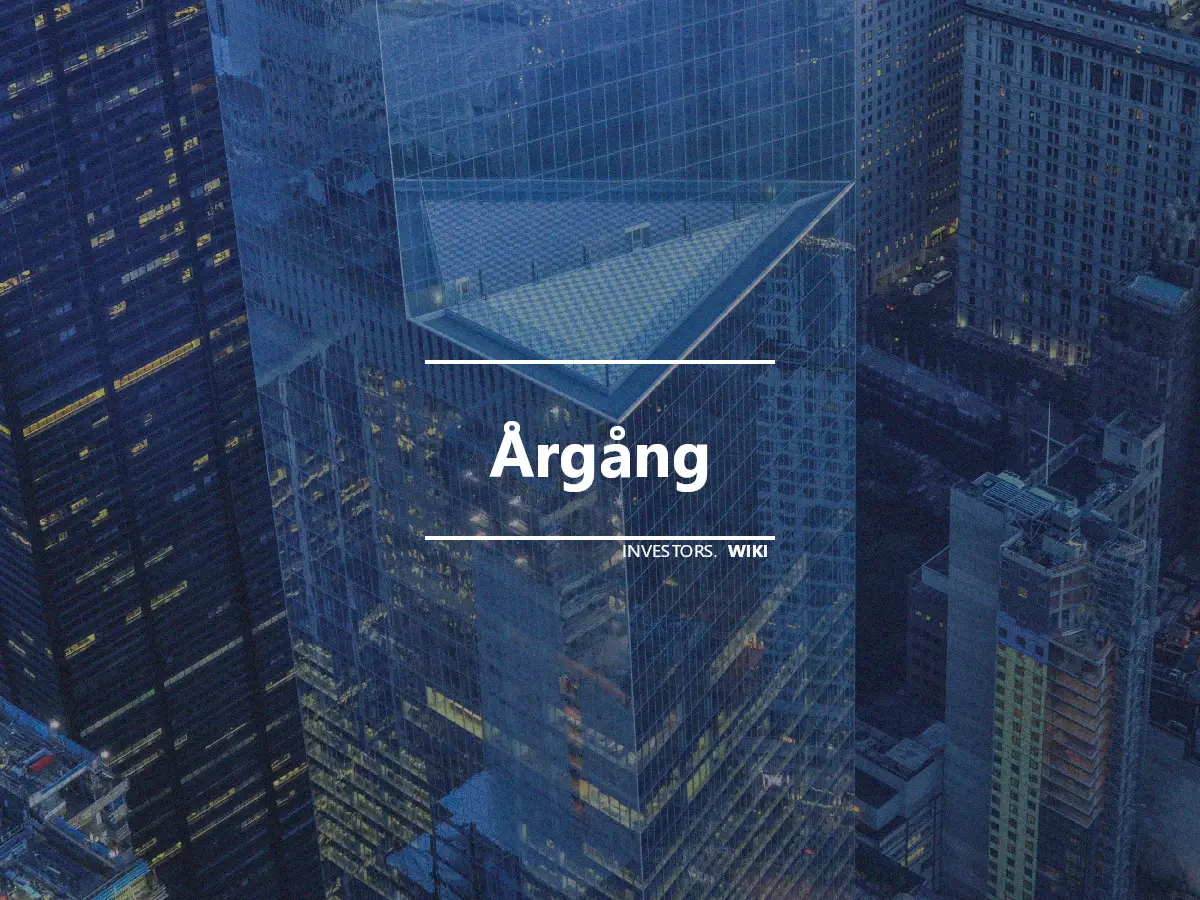 Årgång