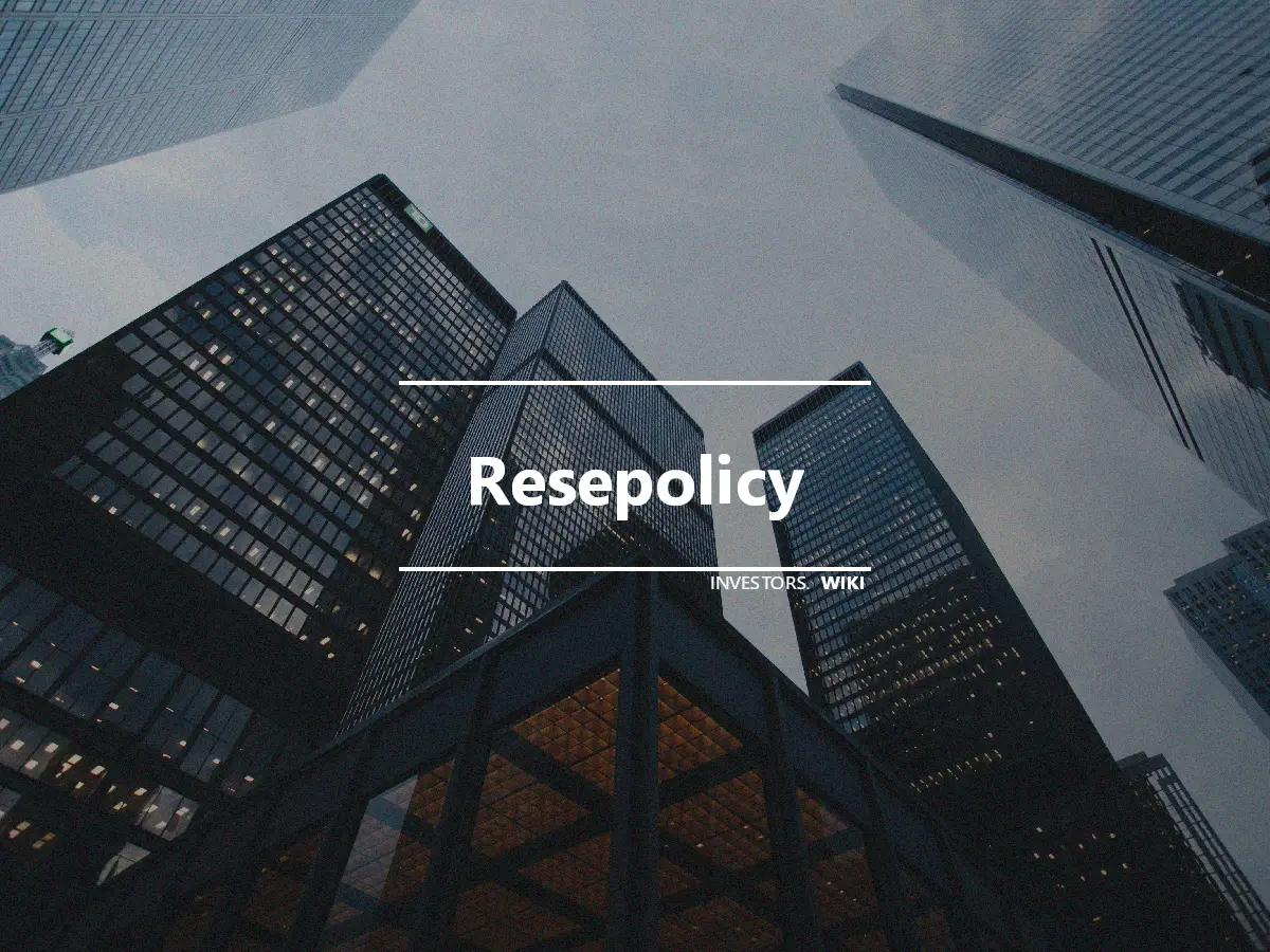 Resepolicy
