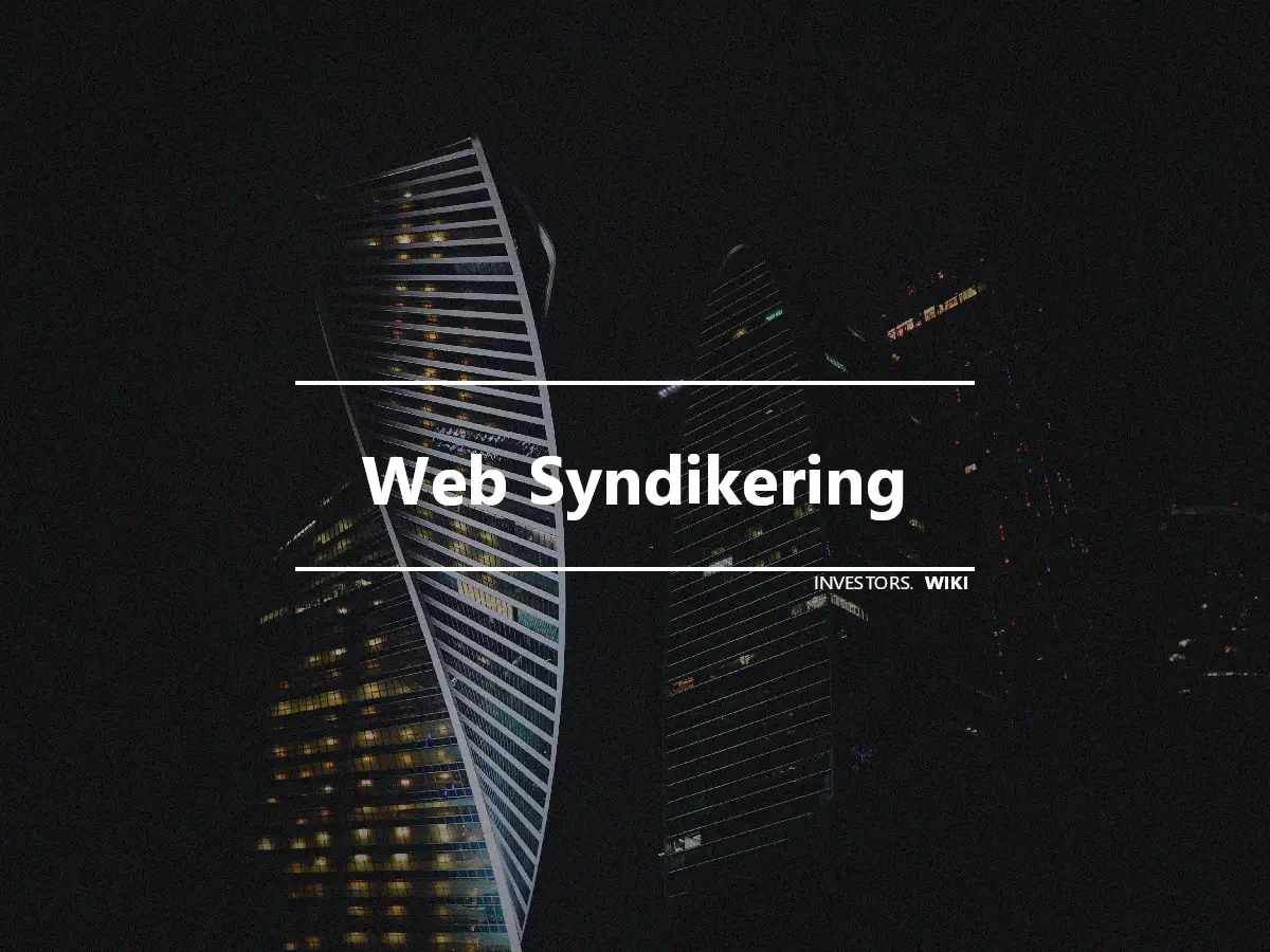 Web Syndikering