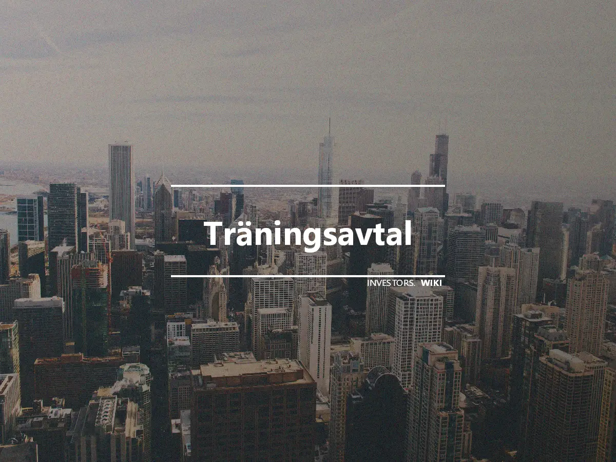 Träningsavtal