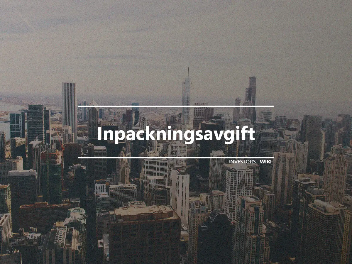 Inpackningsavgift