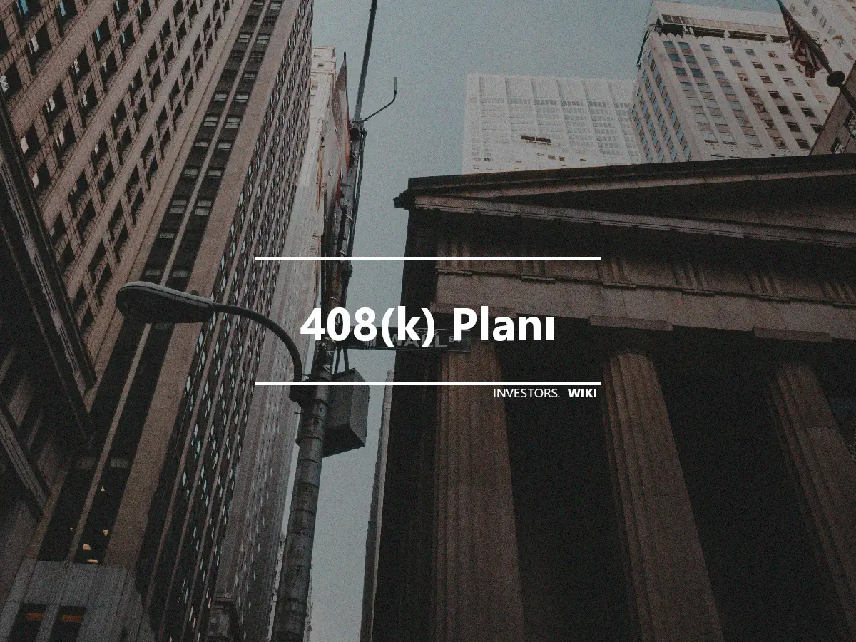408(k) Planı