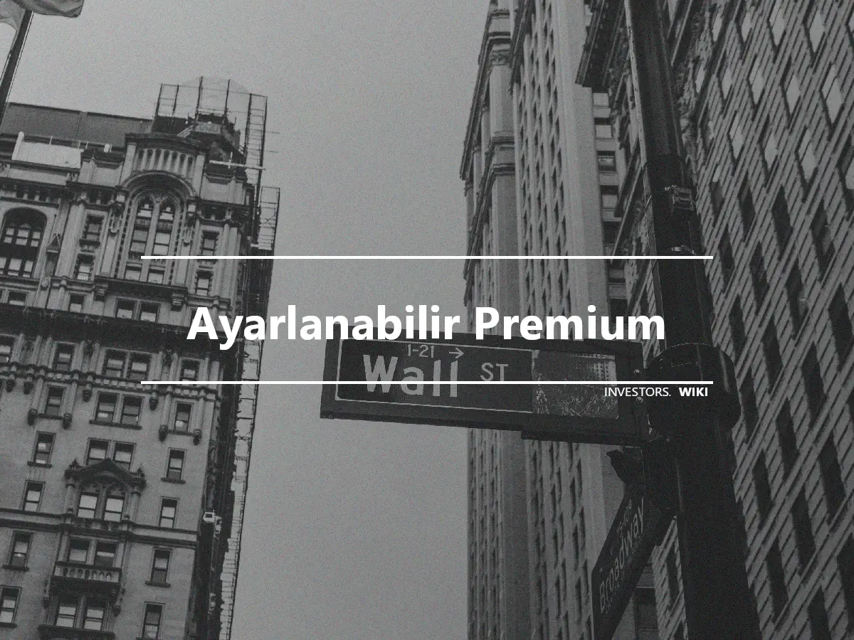 Ayarlanabilir Premium