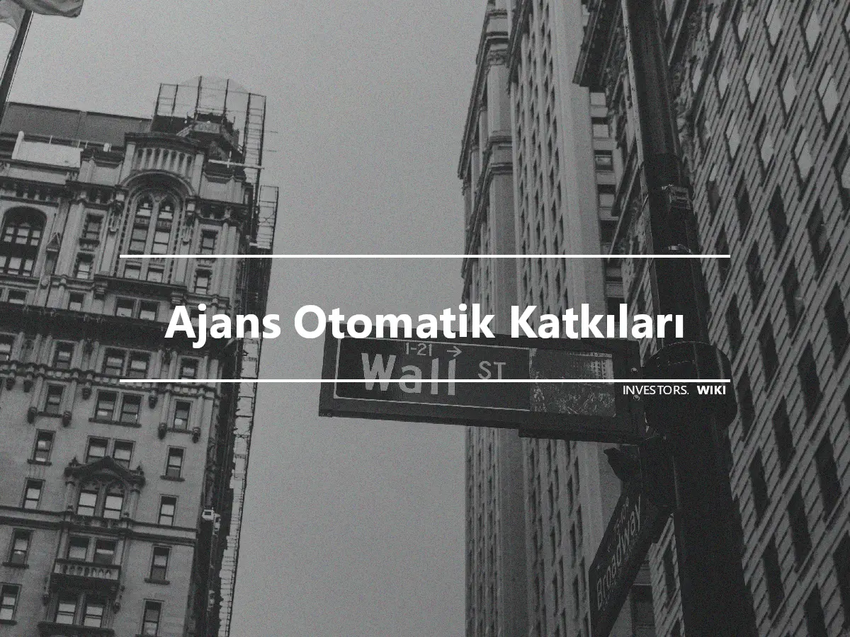 Ajans Otomatik Katkıları