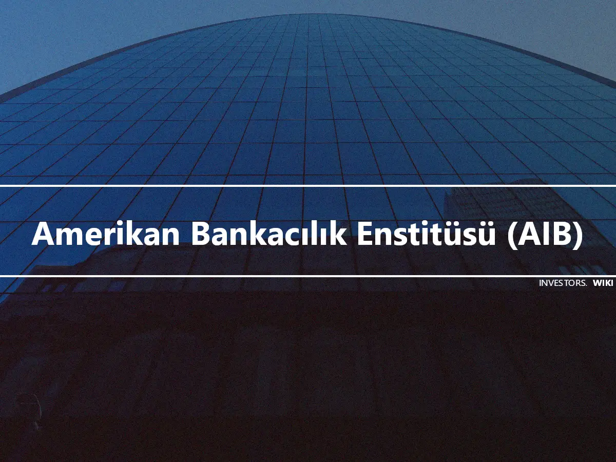 Amerikan Bankacılık Enstitüsü (AIB)