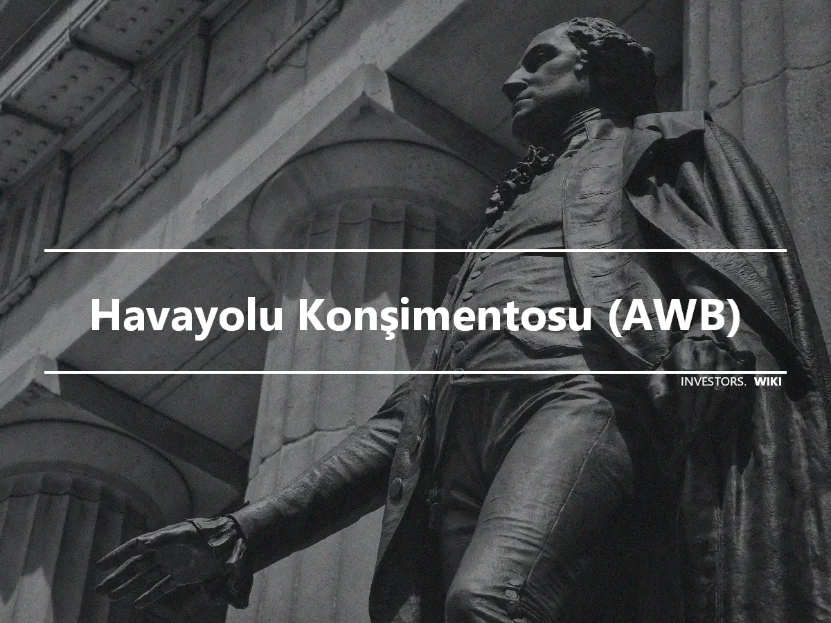 Havayolu Konşimentosu (AWB)