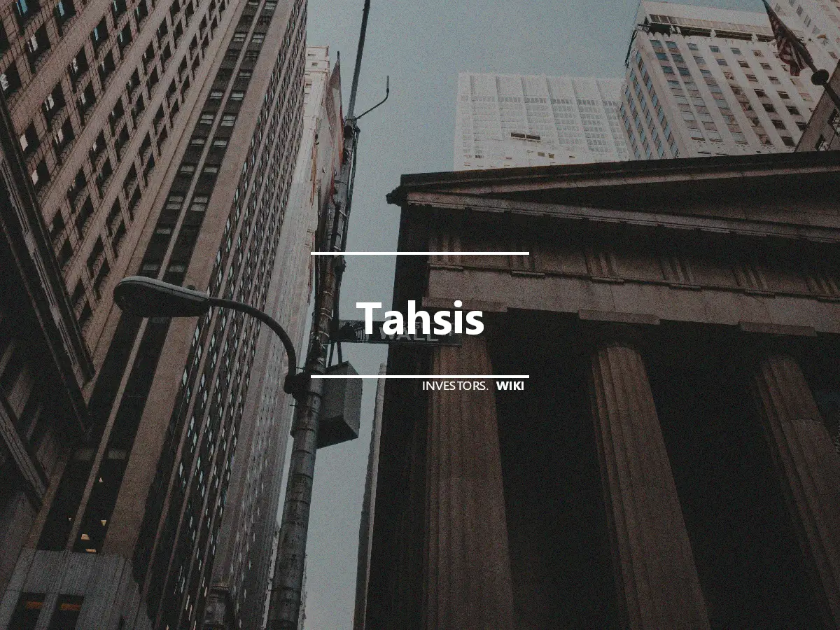 Tahsis