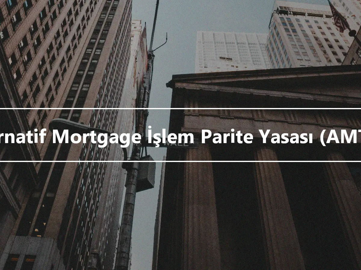 Alternatif Mortgage İşlem Parite Yasası (AMTPA)