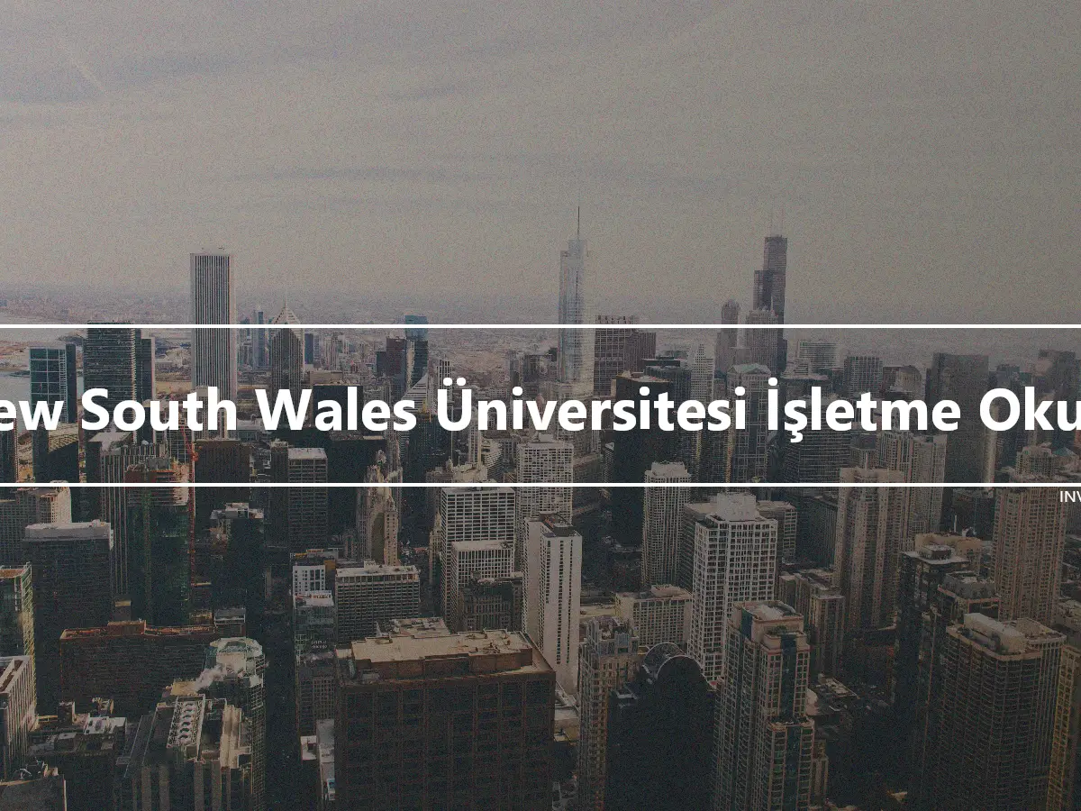 New South Wales Üniversitesi İşletme Okulu