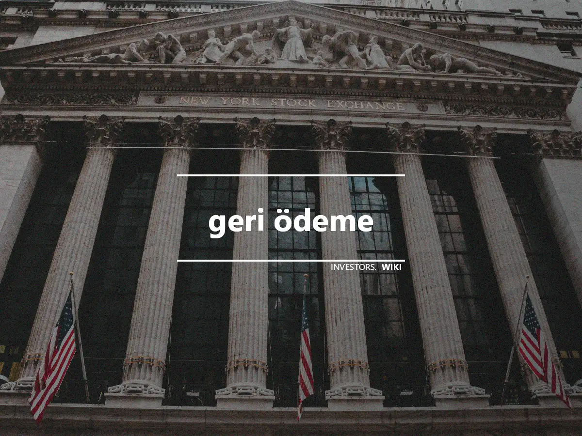 geri ödeme