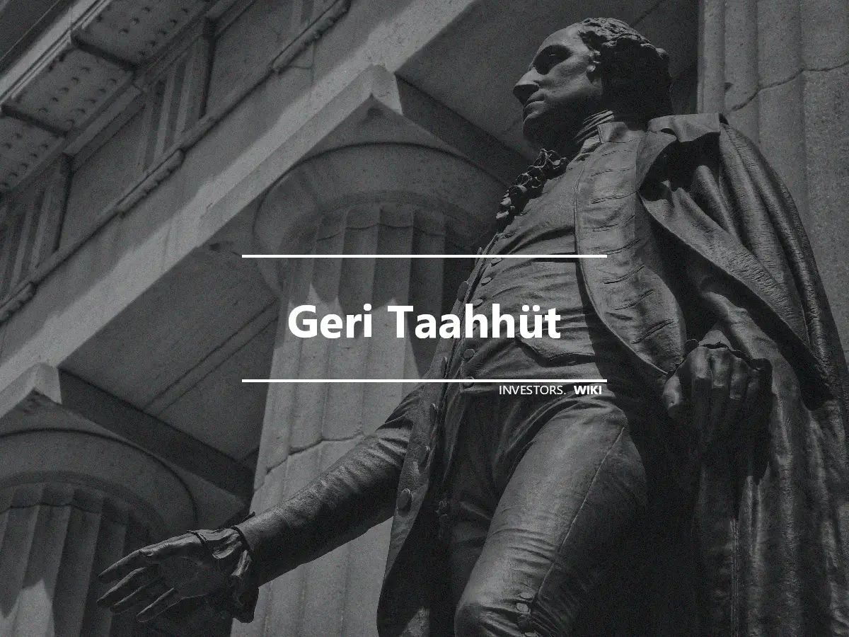 Geri Taahhüt