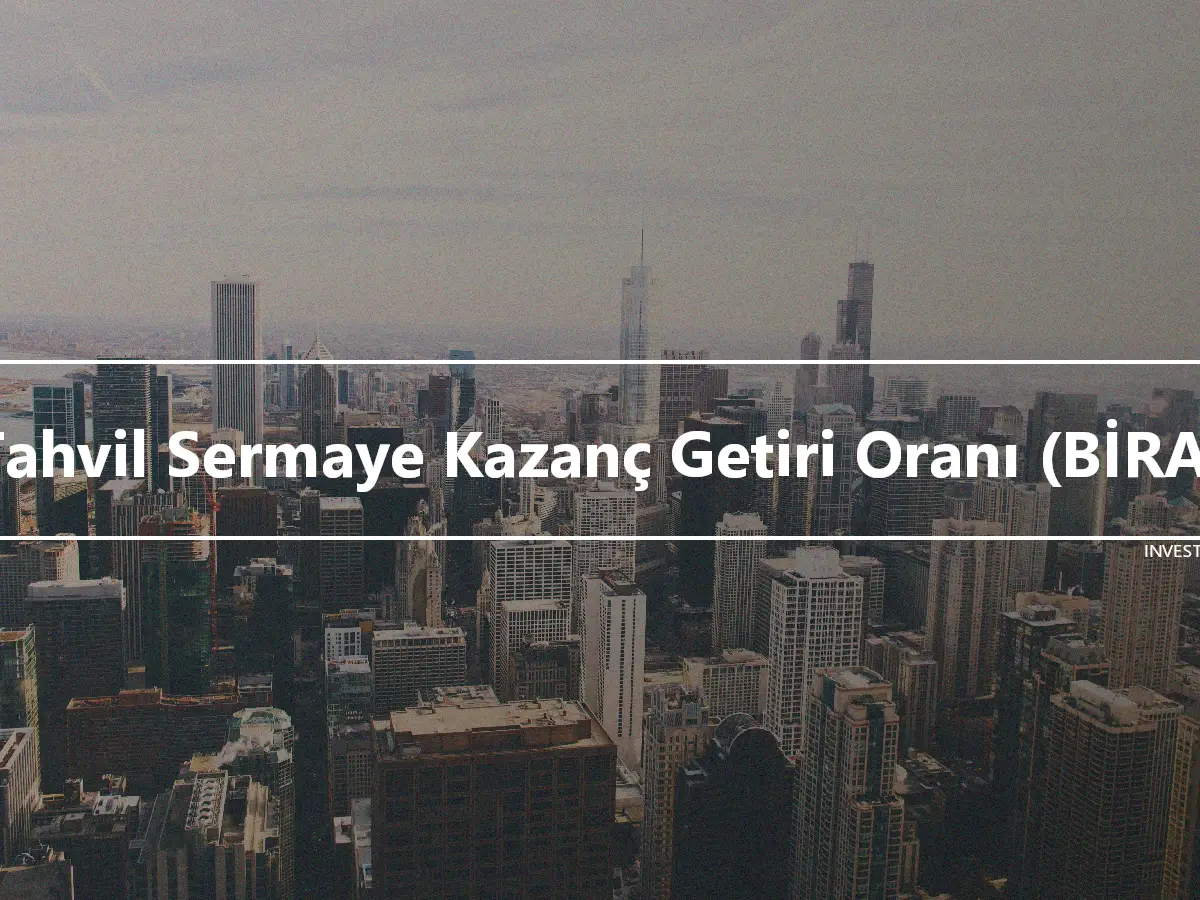 Tahvil Sermaye Kazanç Getiri Oranı (BİRA)