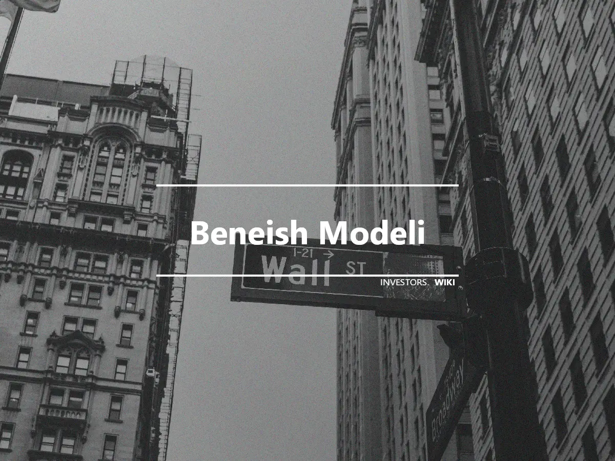 Beneish Modeli
