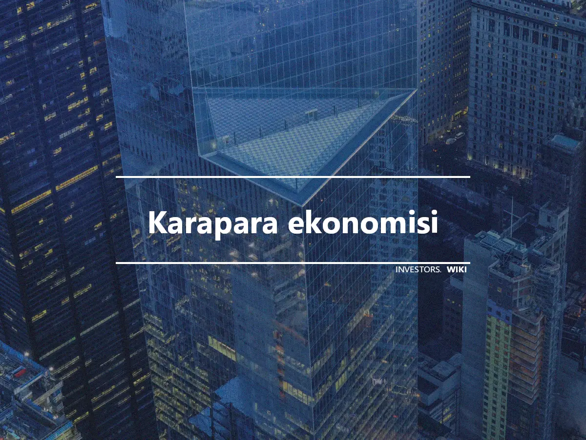 Karapara ekonomisi