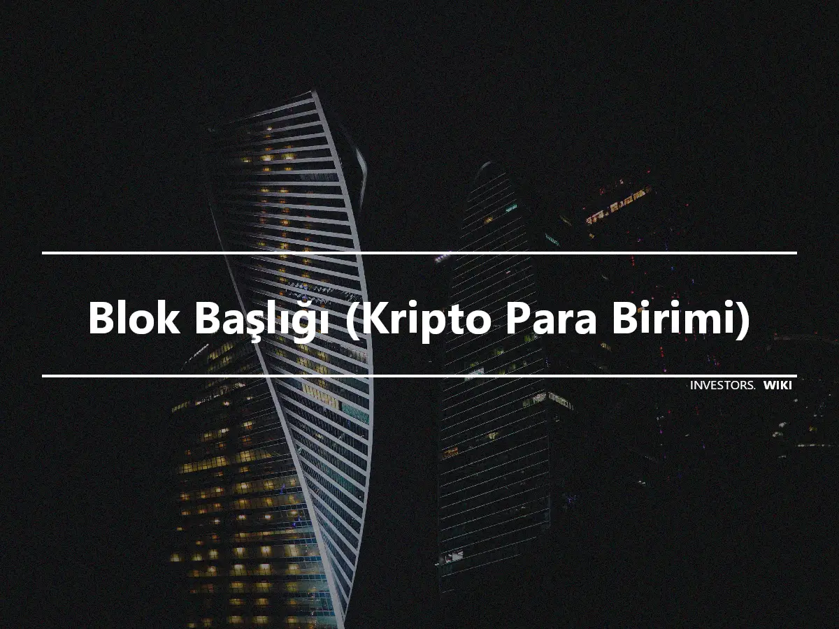 Blok Başlığı (Kripto Para Birimi)