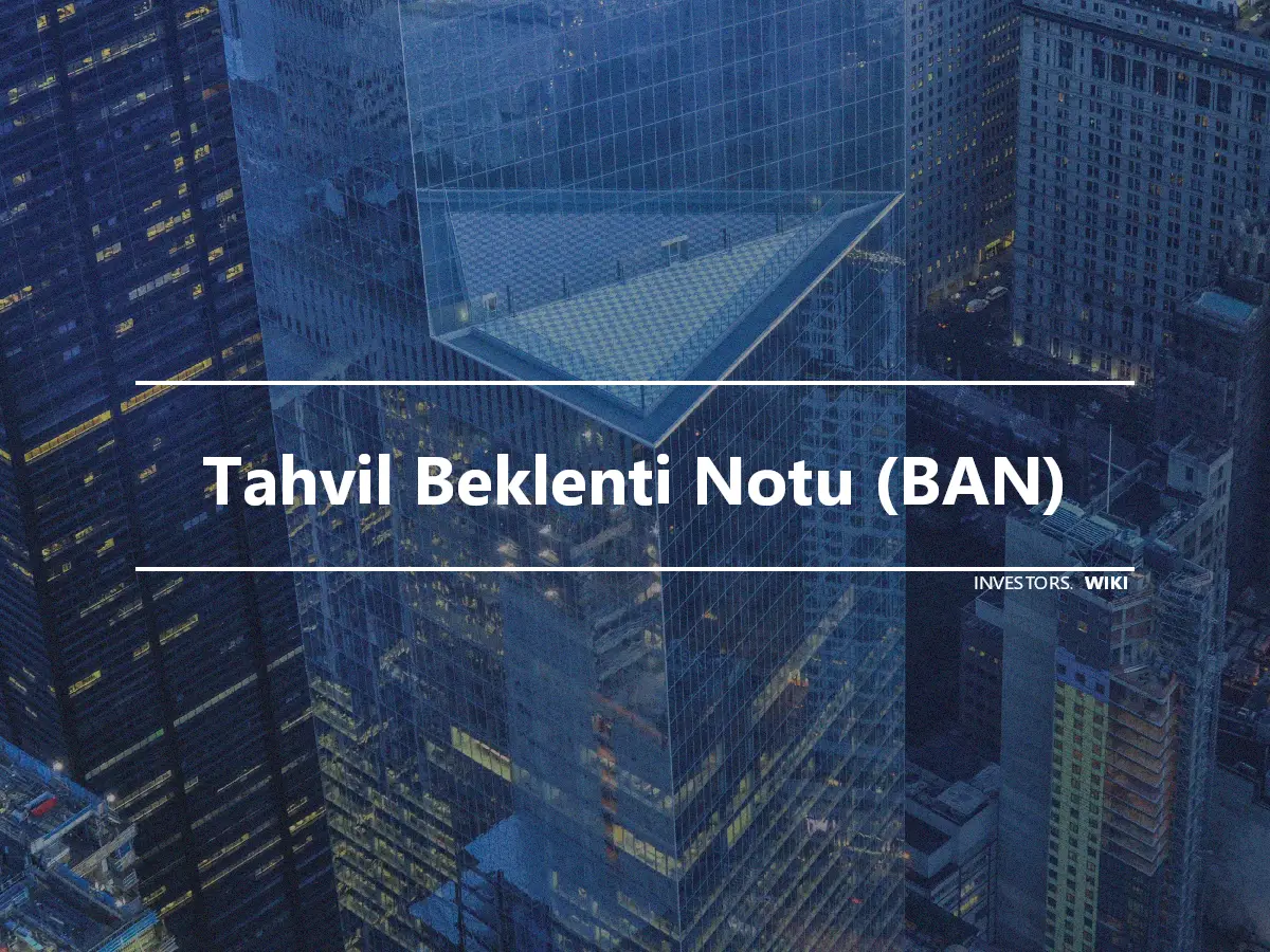 Tahvil Beklenti Notu (BAN)