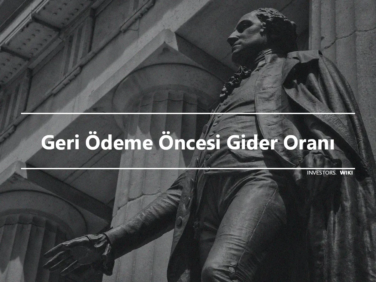 Geri Ödeme Öncesi Gider Oranı