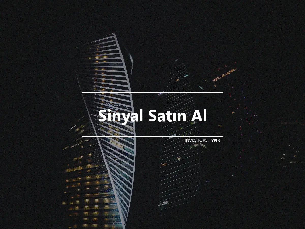 Sinyal Satın Al