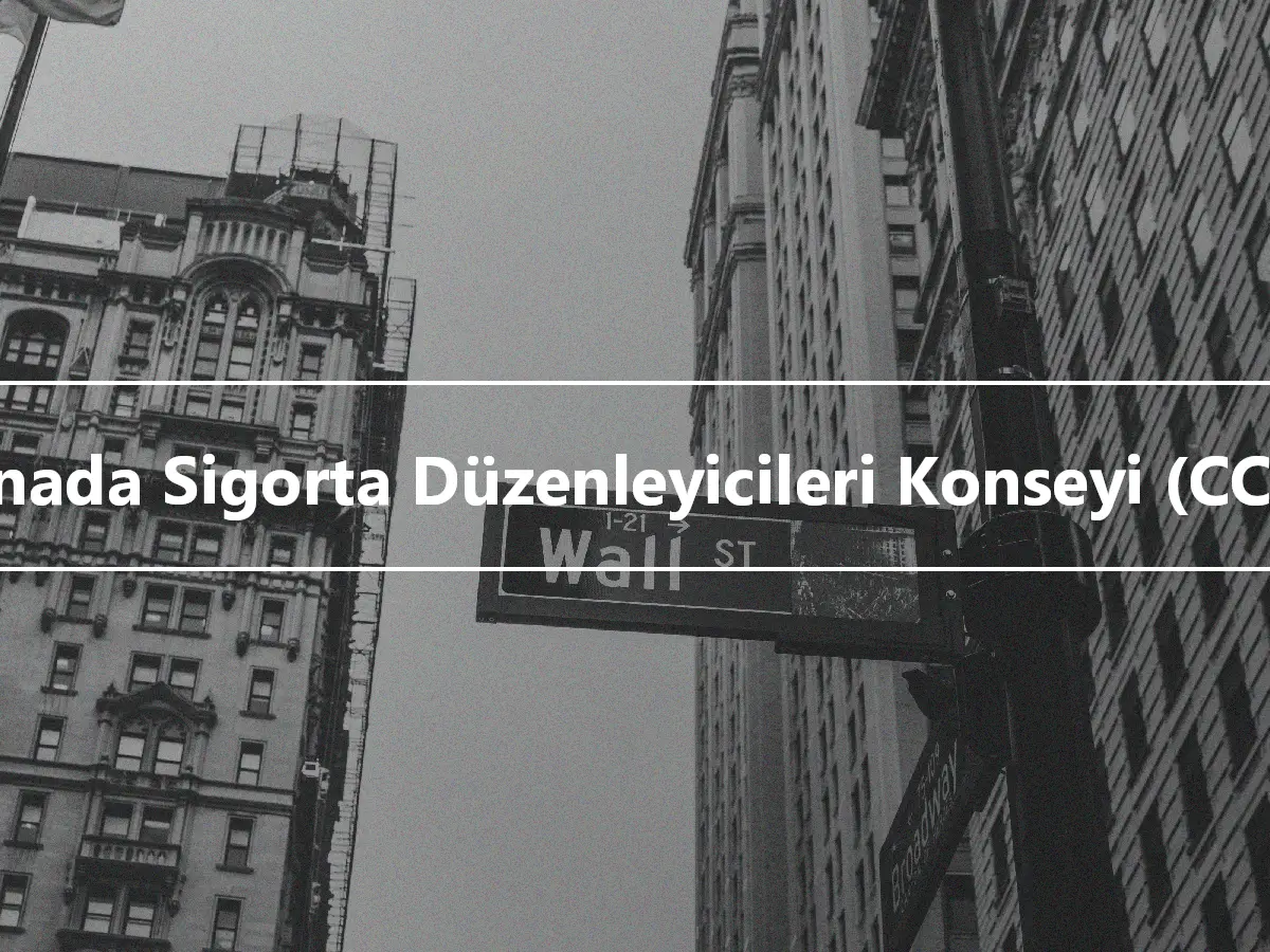 Kanada Sigorta Düzenleyicileri Konseyi (CCIR)