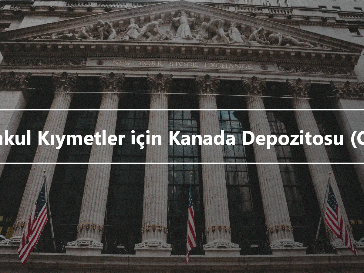 Menkul Kıymetler için Kanada Depozitosu (CDS)