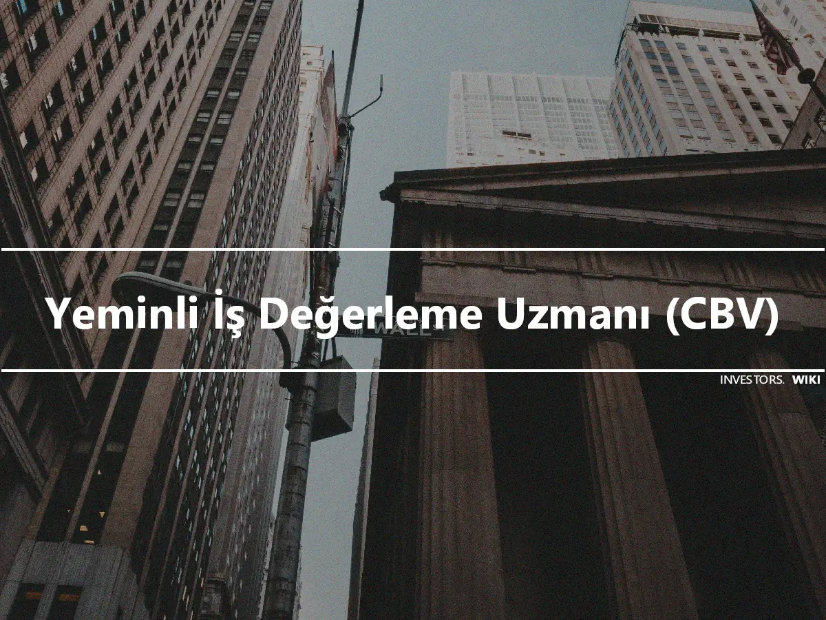 Yeminli İş Değerleme Uzmanı (CBV)