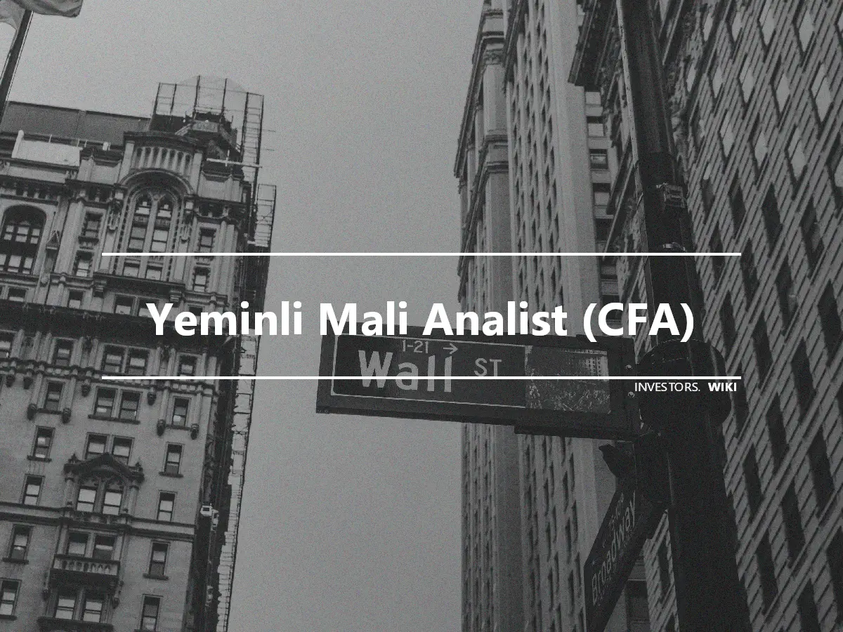 Yeminli Mali Analist (CFA)
