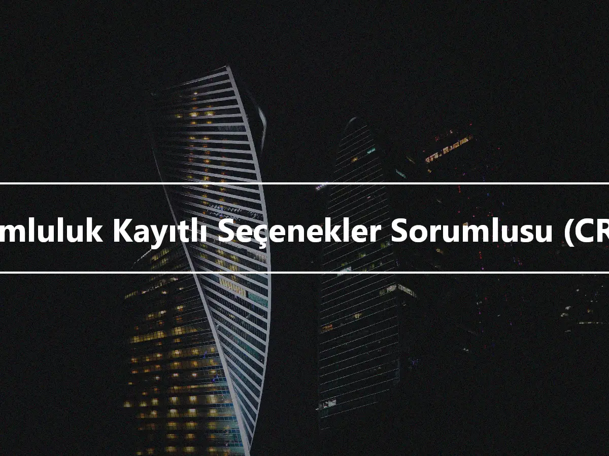 Uyumluluk Kayıtlı Seçenekler Sorumlusu (CROP)